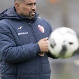 Samir Chaibeddra, l'entraîneur du FC Bienne KEYSTONE/PETER SCHNEIDER